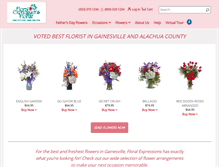 Tablet Screenshot of floralexpressionsflorist.com